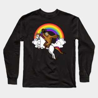 Sloth Riding Unicorn Long Sleeve T-Shirt